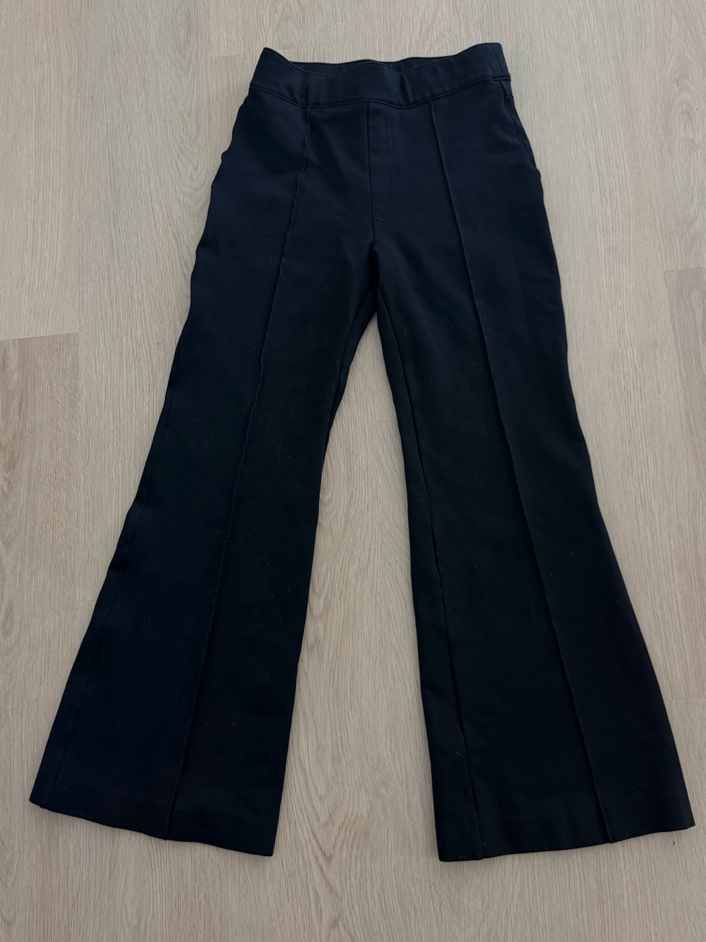 SPANX Black High-Rise Waistband Pants petite s